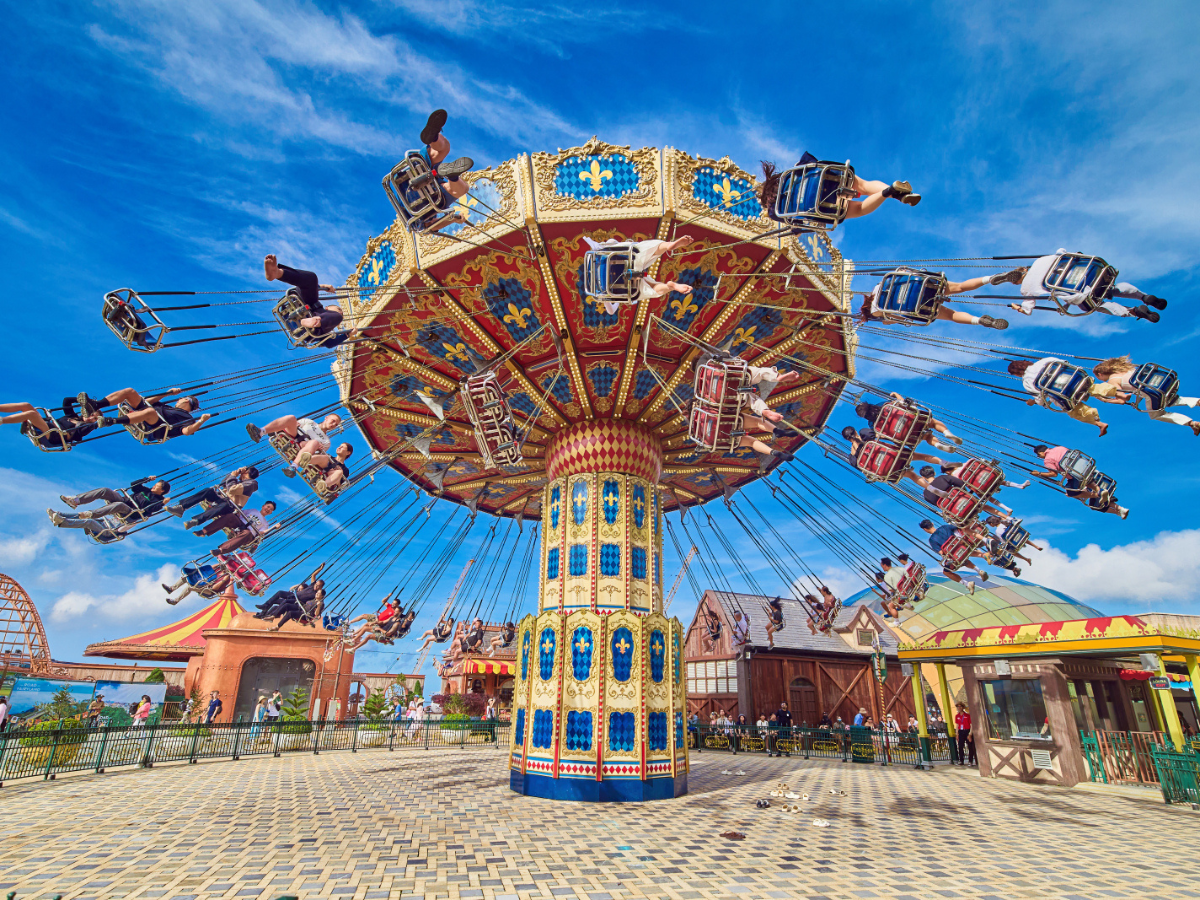 Khu trò chơi ngoài trời tại Sun World Ba Na Hills.