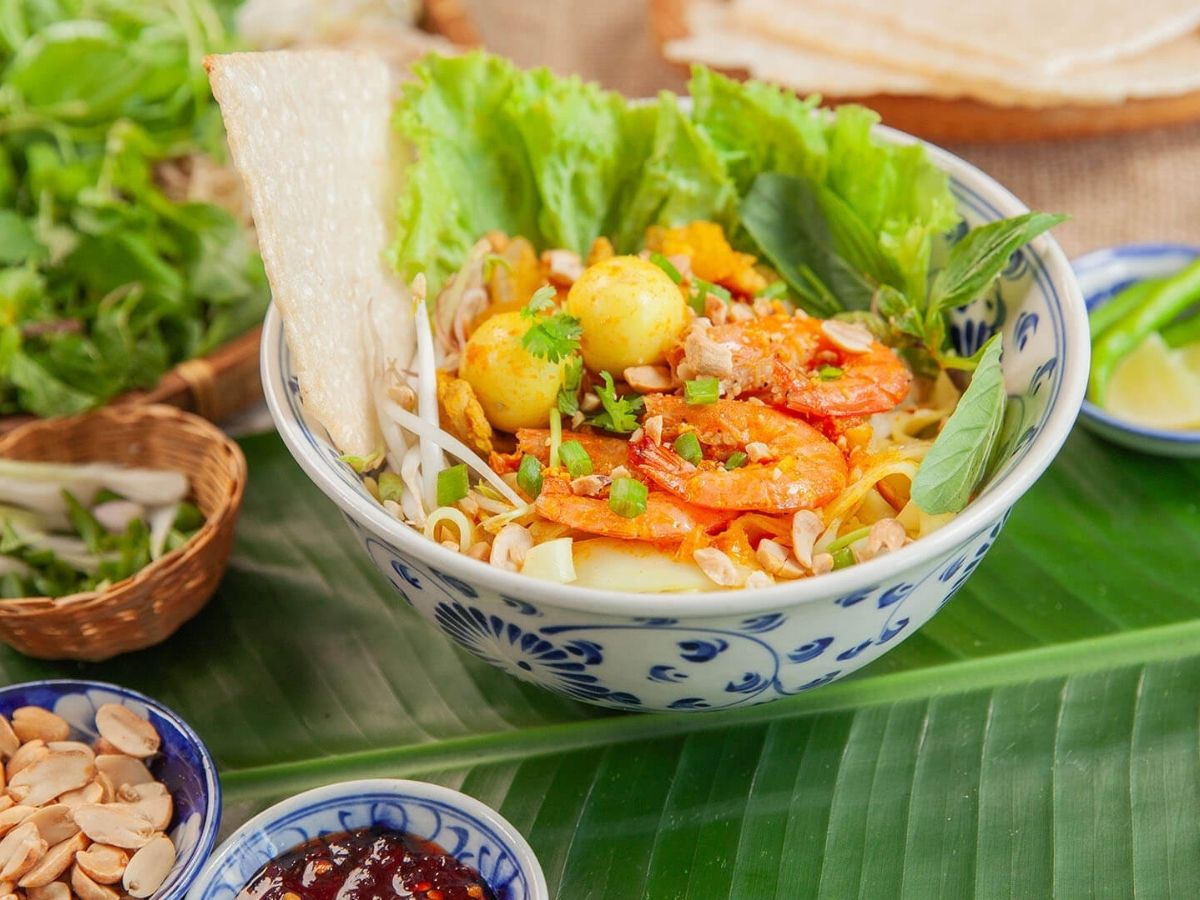 Mì Quảng là nét đặc trưng của Đà Nẵng nổi bật bởi nước dùng đậm đà