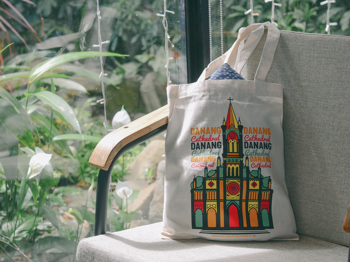 Túi tote canvas in biểu tượng Đà Nẵng