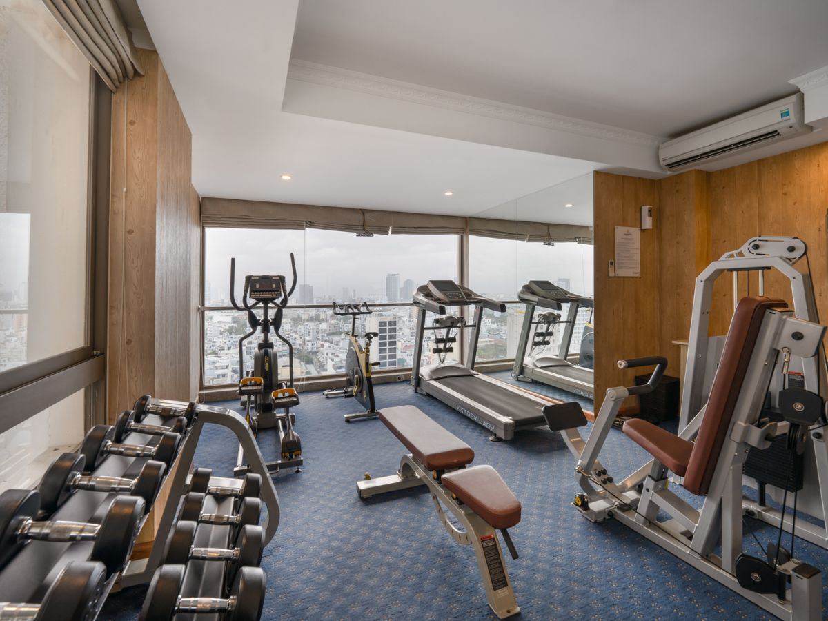Phòng gym hiện đại có ở một số khách sạn 4 sao Đà Nẵng Phòng gym hiện đại có ở một số khách sạn 4 sao Đà Nẵng