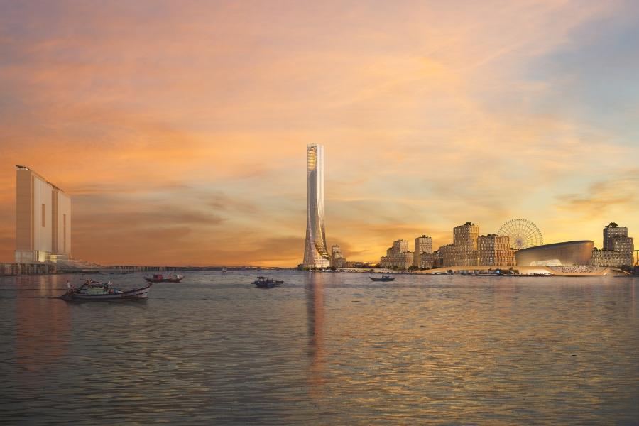 Phối cảnh minh họa tòa tháp biểu tượng 69 tầng tại Da Nang Downtown