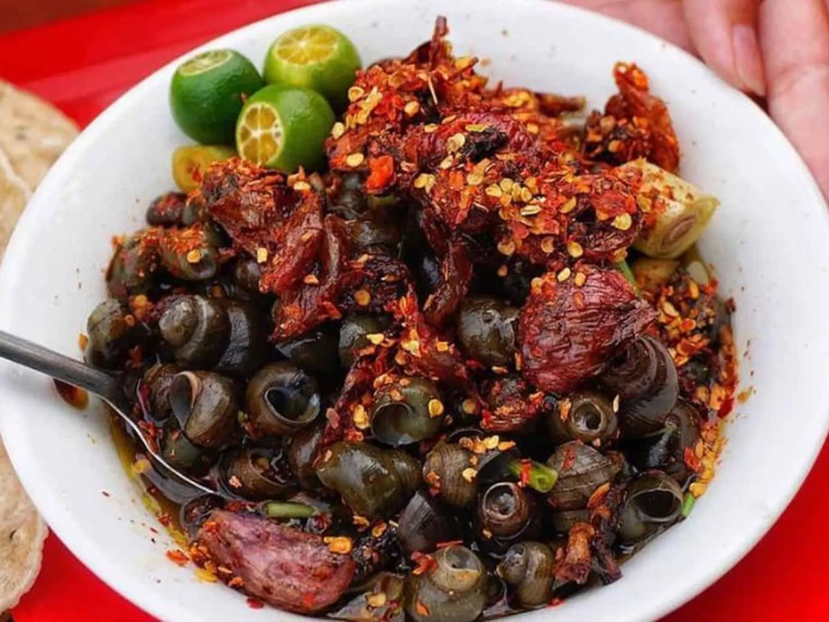 Ốc hút Điện Phương ở Đà Nẵng được nhiều thực khách yêu thích với hương vị cay ngon
