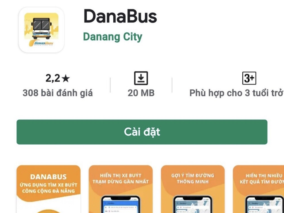 Ứng dụng tra cứu thông tin các tuyến xe buýt tại Đà Nẵng (Nguồn: Sưu tầm)