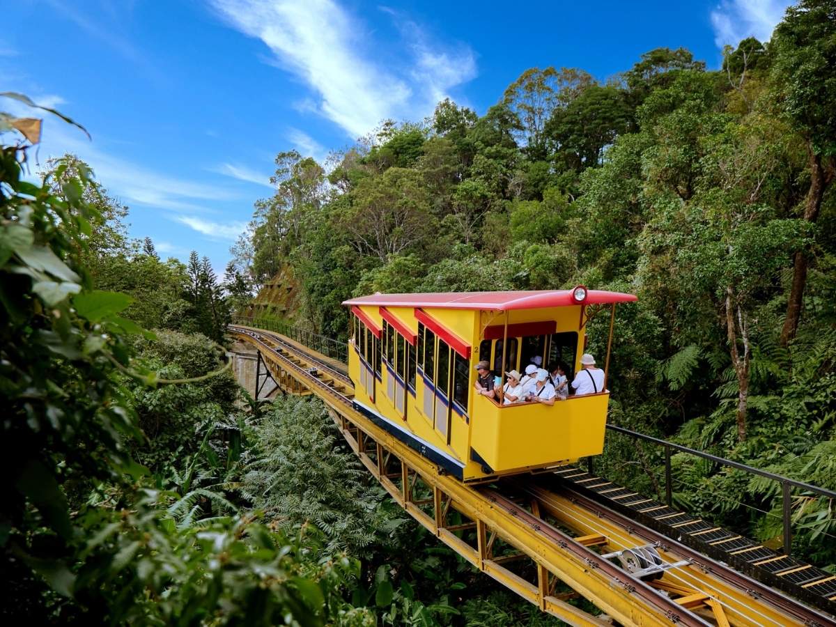 Sun World Ba Na Hills thu hút du khách với cây cầu Vàng nổi tiếng và khu giải trí hiện đại.